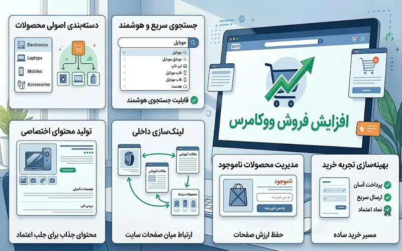 ۵ روش کاربردی برای افزایش فروش فروشگاه اینترنتی ووکامرس